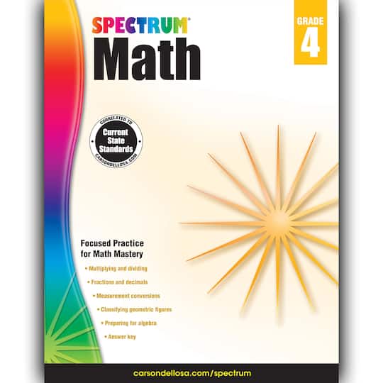Spectrum&#xAE; Math Workbook, Grade 4